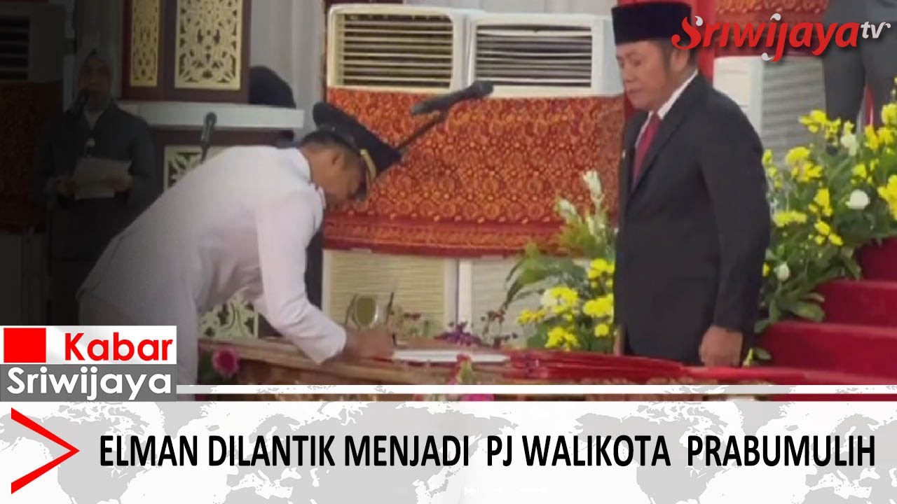 Elman Dilantik Menjadi PJ Walikota Prabumulih SRIWIJAYA TV